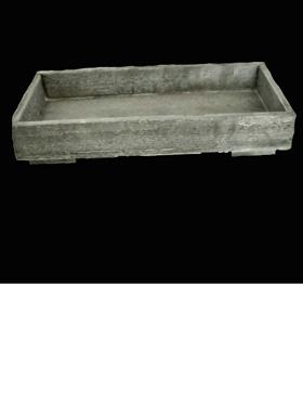 Wooden decotray grey wash