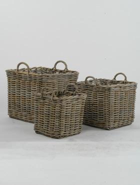 Basket kobo with handles grey (3)