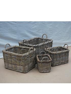 Basket kobo with handles grey (4)