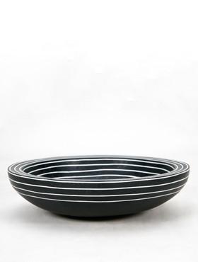 Bowl black (with stripes)