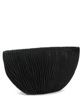 Vase oval black