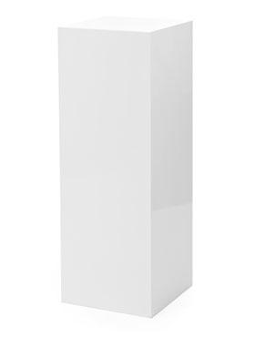 Deco wooden column highshine white